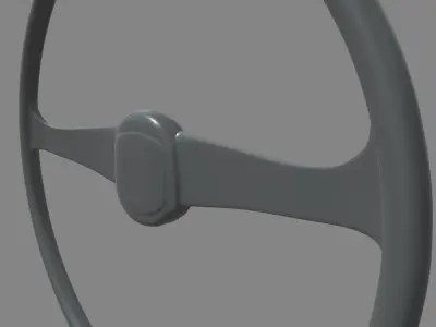 Steering Wheel Car 05 Low-poly 3D model