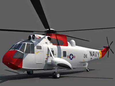 3D Military Helicopter Model set of 5 3D model