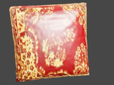 pillow gold 3D model