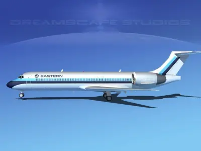 Boeing 717-200 Eastern 3D model