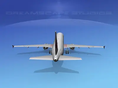 Airbus A321 Aero Loydd 3D model