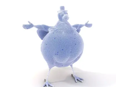 Cheery Feathered Bird model pack Low-poly 3D model