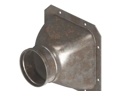 Rusty Industrial Air Duct 3D model