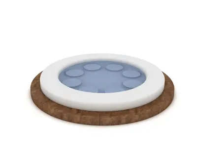 jakuzi model 01 3D model Low-poly 3D model