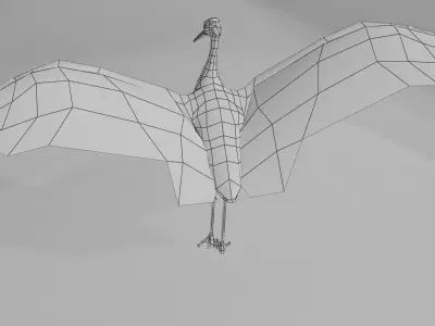 Crane package Low-poly 3D model