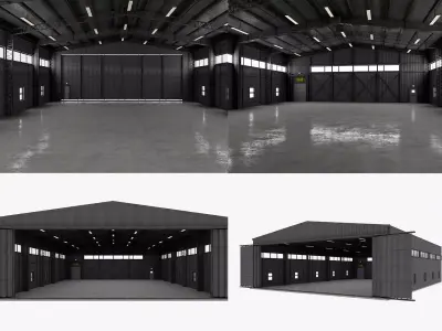 Airplane Hangar 3 3D model