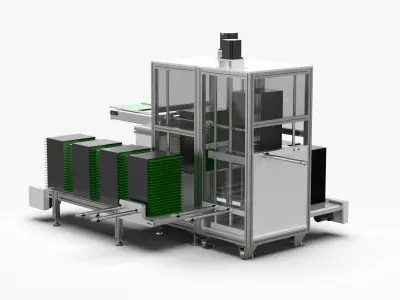 Automatic Feeding and Separating Board Machine 3D model