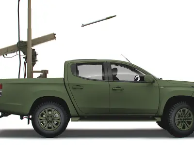 Mitsubishi L200 Vampire C-UAS 2023 3D model