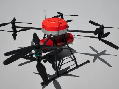 Fire Fighting Drone 3D model