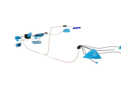 Wiring Inside a Car 3D model