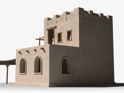 Arab x10 Low-poly 3D model