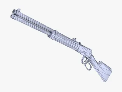 Hunting Rifle Low-poly 3D model buy