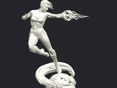 Captain Marvel 3D Model Ready to Print 3D print model