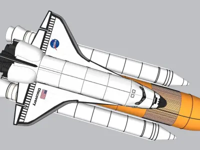 Discovery Space Shuttle 3D model
