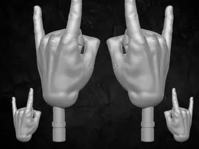 Hand Collection 3D printable files for Action Figures 3D print model