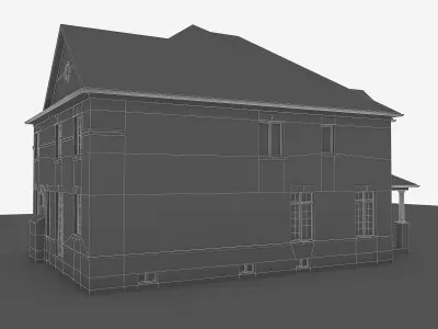 Cottage House 03  Low-poly 3D model