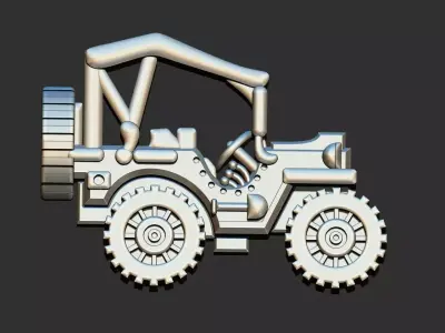 Jeep - Jipe Pendant 3D print model
