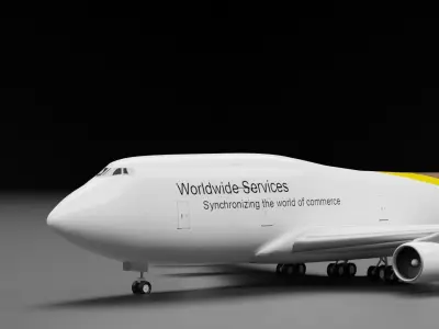 Boeing 747-400 UPS 3D model