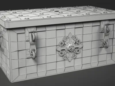 Armada Chest Low-poly 3D model