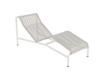 Outdoor Sun Lounger Set  3 Variations 3D model