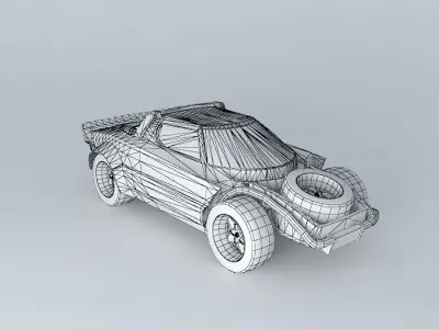 modified lancia stratos Free 3D model