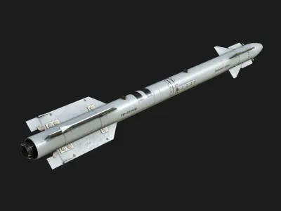 AA-11 Archer - Vympel R-73 R73M2 Air to Air Missile Low-poly 3D model