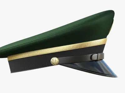 Army Service Cap PBR Low-poly 3D model