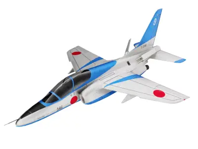 Kawasaki T-4 Low-poly 3D model