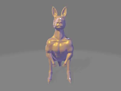 Muscular Kangaroo 3D model