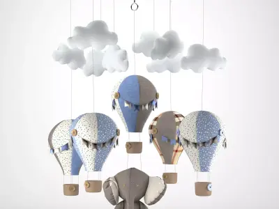 Baby Mobile Toy 2 3D model