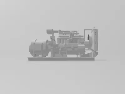 Marine Rolls R generator diesel 3d printed 3D print model