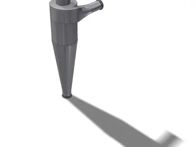 HIGH EFFICIENCY CYCLONE 300mm FOR PNEUMATIC TRANSPORT LINE 3D model