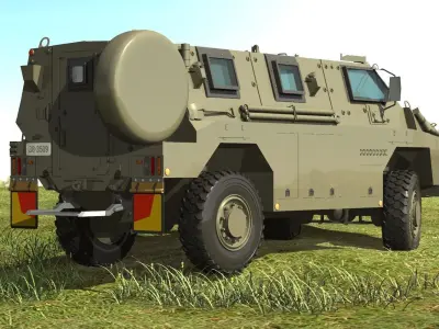 JGSDF MRAP Bushmaster 3D model