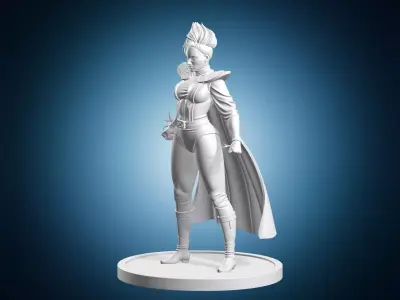 Storm X Men Electric Sculpture 3D print model
