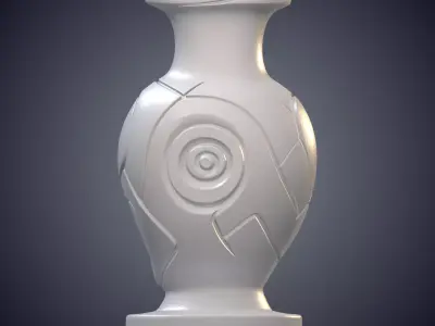 Steampunk Bronze Vase Industrial Table Centerpiece PM-1003 3D print model