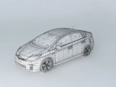 Toyota Prius XW30 2010 Free 3D model