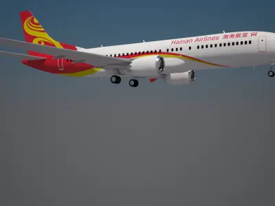 Hainan Airlines 737 max 8 3D model