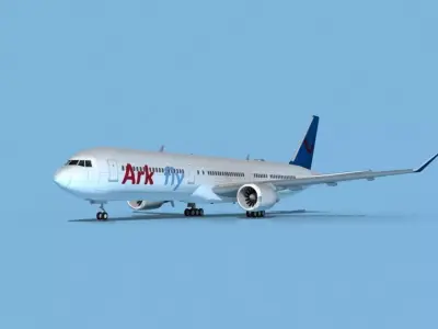 Boeing 767-400 Arkfly 3D model