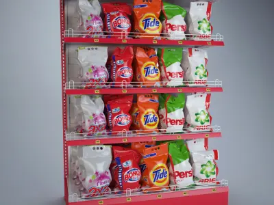 Mall Stand Set 03 3D model