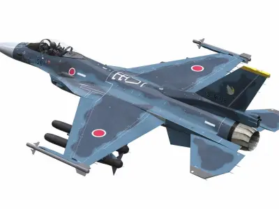 AirCraft 02 - fighter 3D model