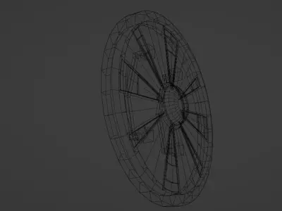 Nordic round Shield Free low-poly 3D model