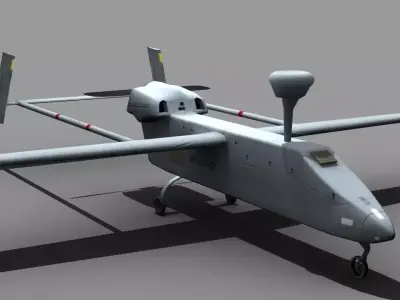 UAV IAI Searcher Low-poly 3D model