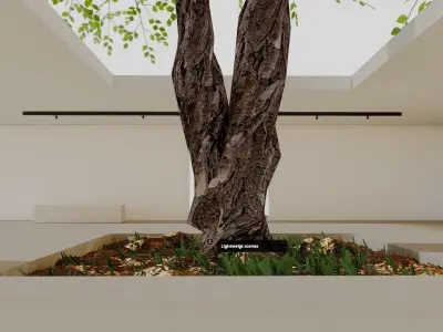 VR Game Hub Lobby 4k Baked Max and Scene Low-poly 3D model