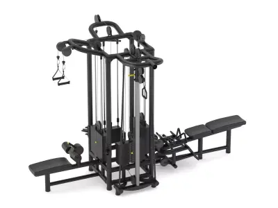 Technogym Cable Stations 4 Connector 3D model