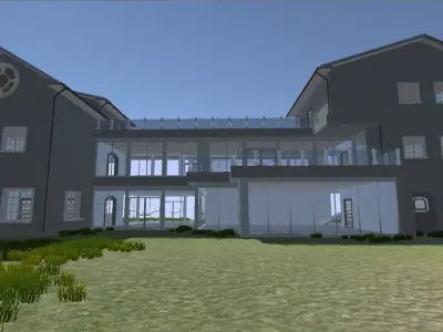 Modern Bungalow for Unity Free 3D model