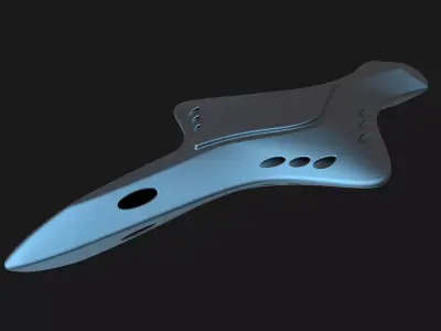 Alien Frigate Fuhar 3D model