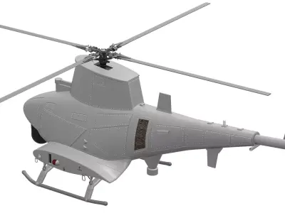 Northrop Grumman MQ-8 Fire Scout drone 3D model