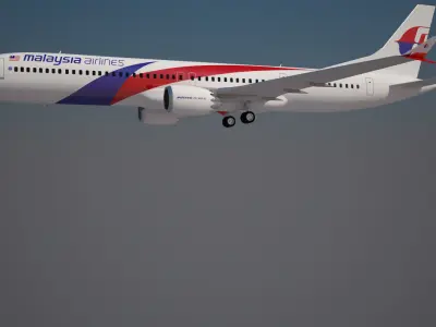 Malaysia Airlines Boeing737 max 10 3D model
