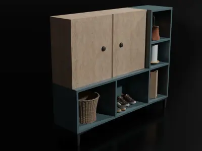 Shoe Shelve Free 3D model