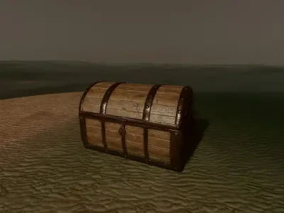 Game Ready Free Treasure Chest Free 3D model